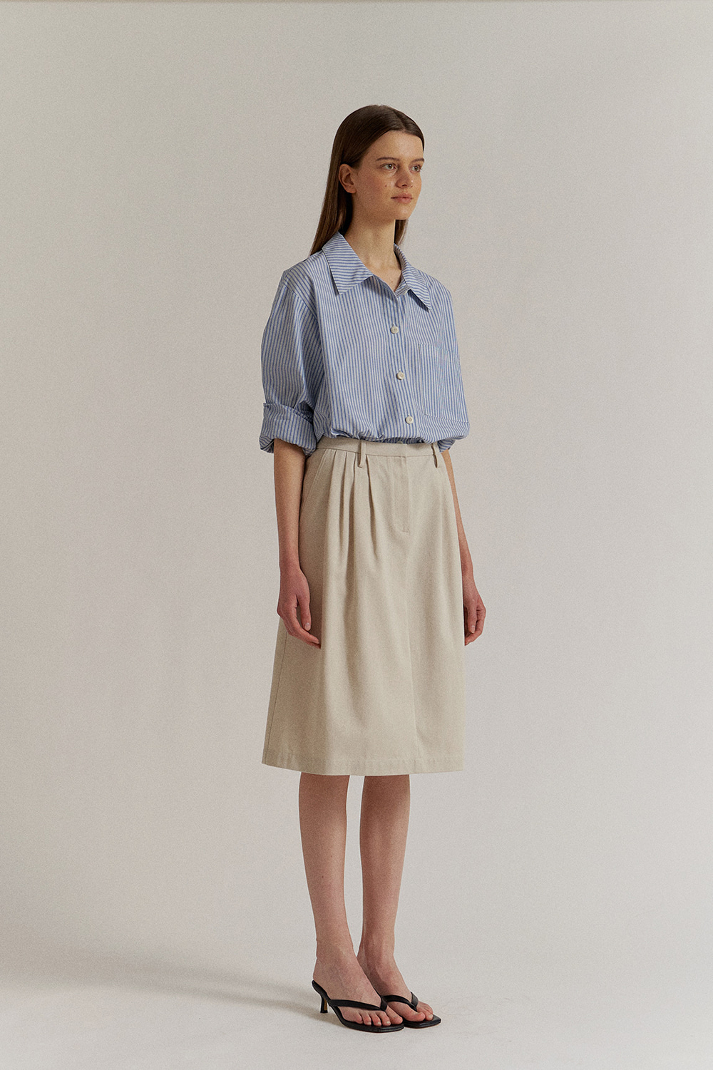 Suri Cotton Skirt in Ecru