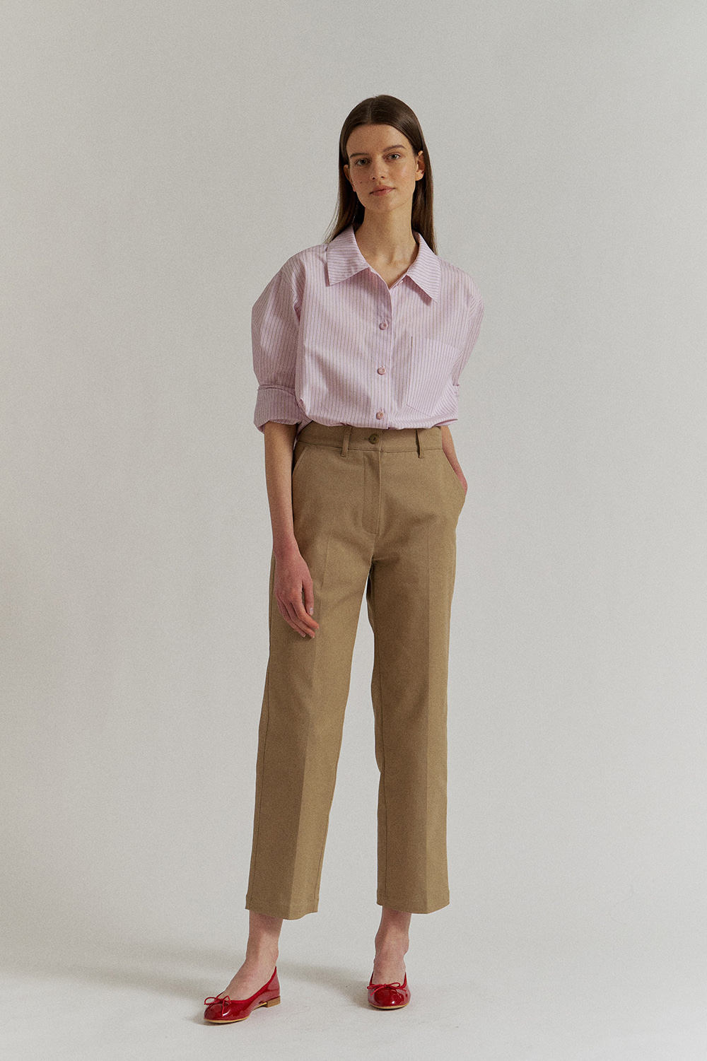 Pluie Stripe Shirts in Lilac Pink