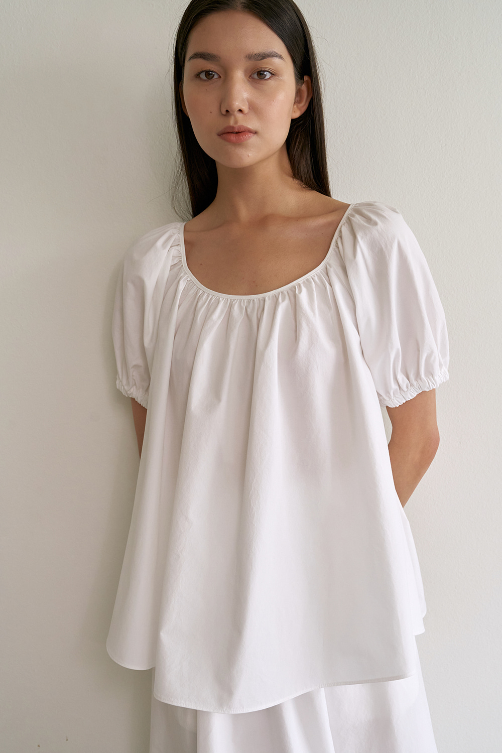 [BACK IN STOCK] Pauline Cotton Blouse in White