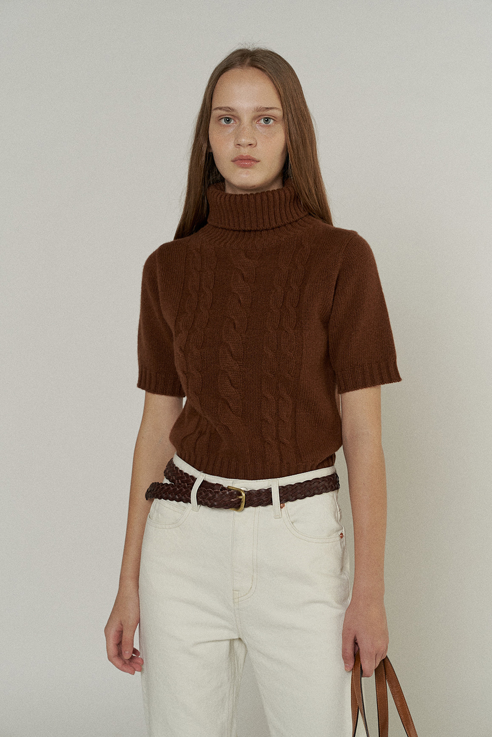John Cable Sweater in Maple